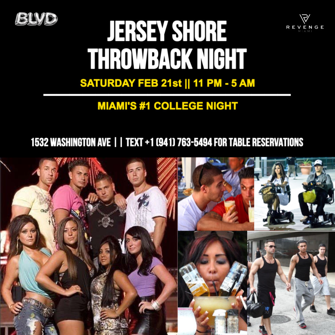 JERSEY SHORE THROWBACK NIGHT